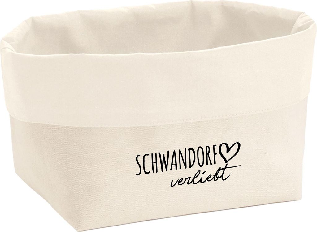 Huuraa Organizer Schwandorf verliebt 8 Liter Large Canvas Baumwolle Utensilo Geschenkidee