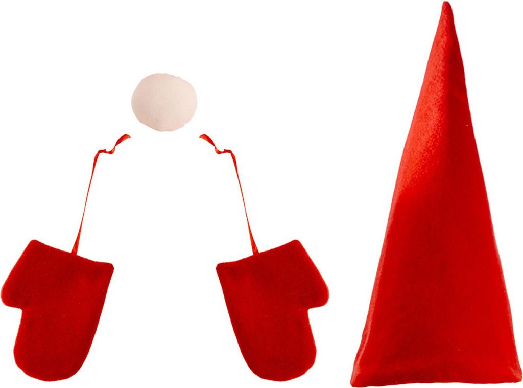 Weihnachtsbaumschmuck aus Vliesstoff: Baum, Zylinder, Handschuhe, Ornament – festliche Atmosphäre, Weihnachtsdekoration