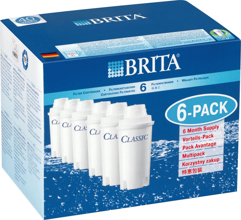 Cartouche filtrante Brita Classic, paquet de 6 Image du produit 