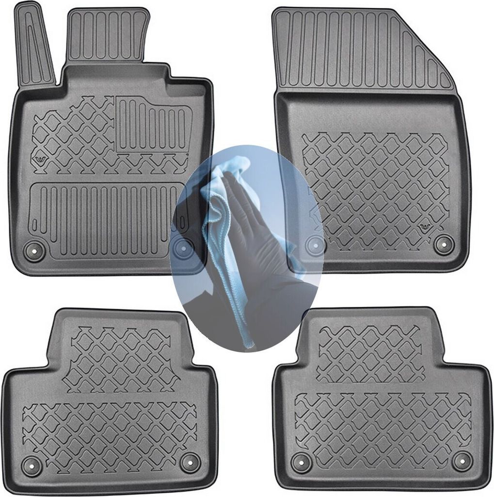 Z519762 TPE-Gummifußmatten kompatibel mit Volvo S60 3 Limousine Stufenheck 4-türer 2018-