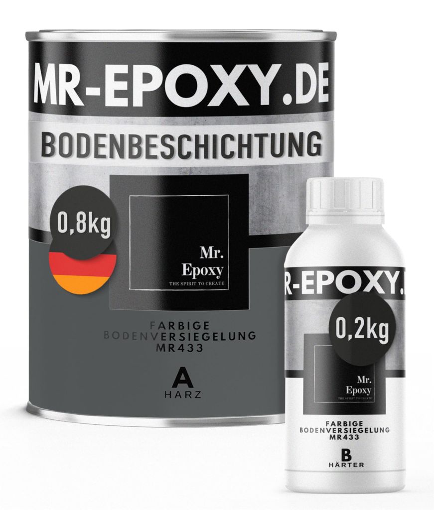 Mr. Epoxy Epoxidharz Bodenbeschichtung (1 kg, RAL 7043 Produktbild 