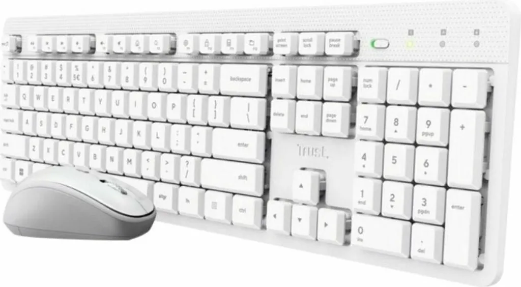 Simplifiez votre saisie de chiffres avec le clavier Trust 25467 Blanc