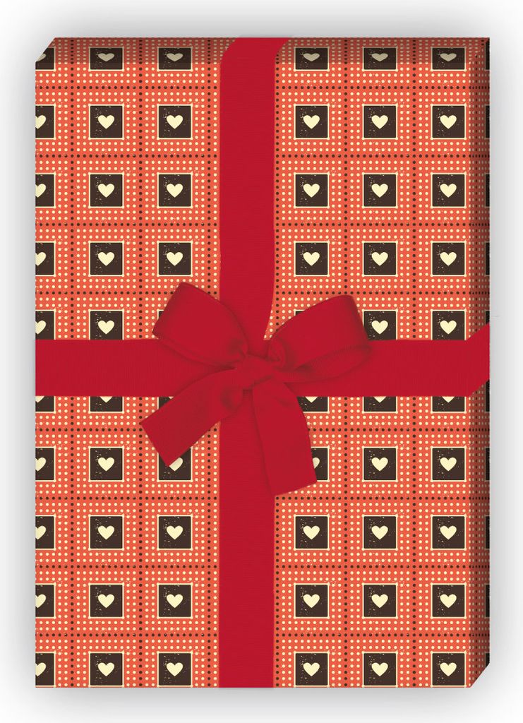 Romantisches Geschenkpapier mit Herzen für Verliebte, Motiv2 - G11654, 32 x 48cm