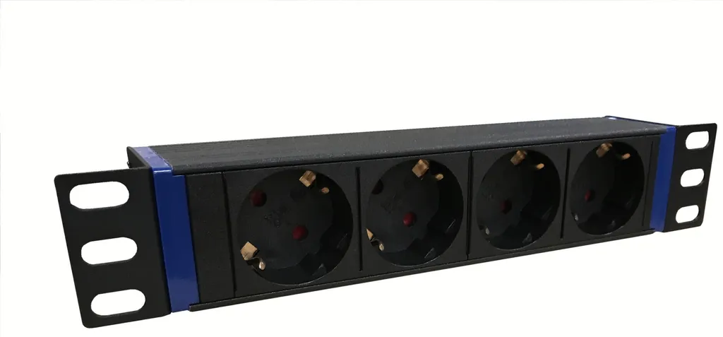 Multipresa Rack 10" DS-IT Nera - Design Compatto per Ufficio 4.0
