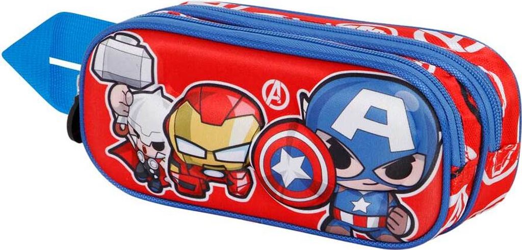 Marvel The Avengers Impact 3D Doppelfedermäppchen, Rot