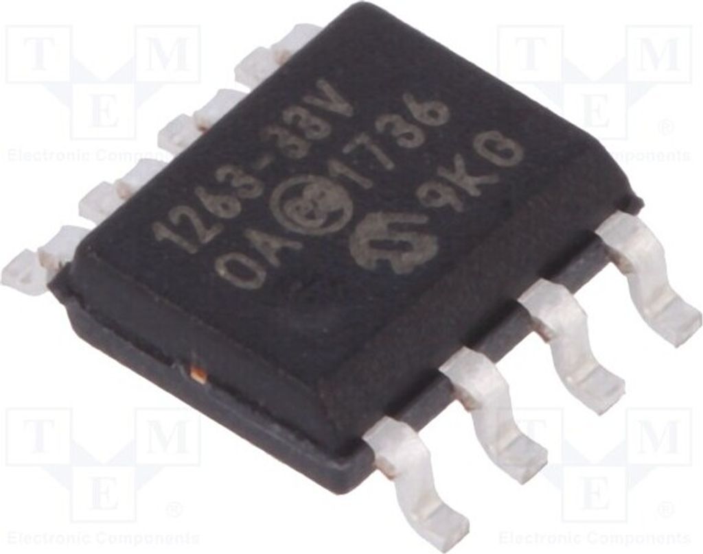 3x IC: Spannungsstabilisator 3,3V ,Linie,geregelt(nein) 500mA TC1263-3.3VOA Unger