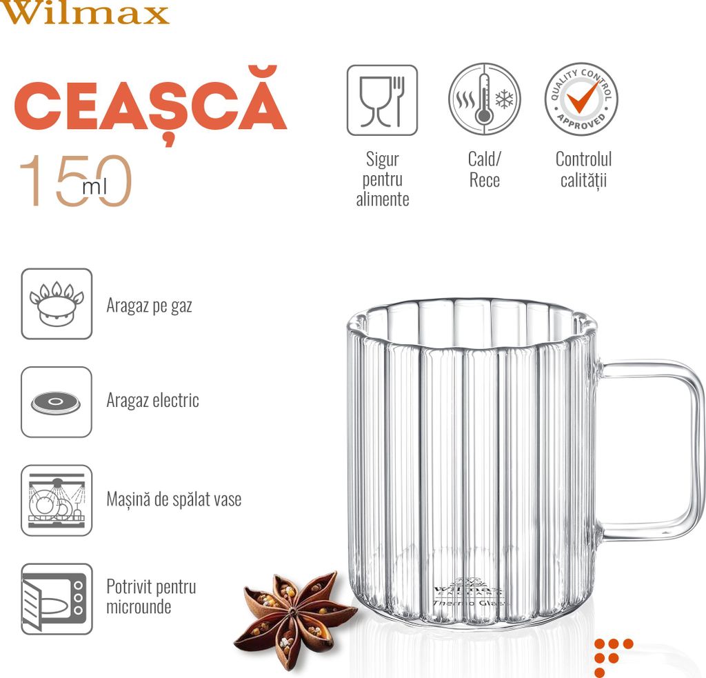Rillenbecher 150 ml 6er Set Produktbild 