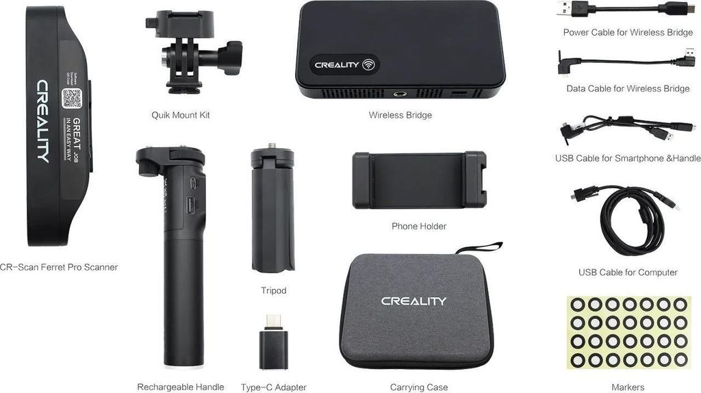 Creality CR-Scan Ferret Pro -3D-skanneri Zdjęcie produktu 