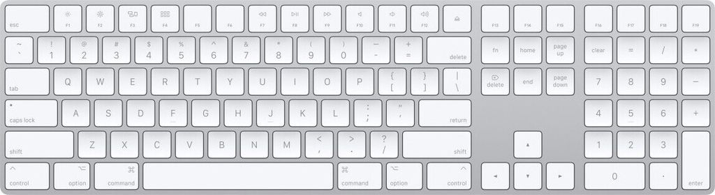 Magic Keyboard mit Nummernblock (2017) silber - Deutsch Produktbild 