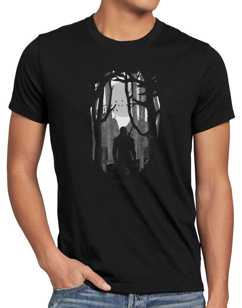 style3 White Wolf Herren T-Shirt