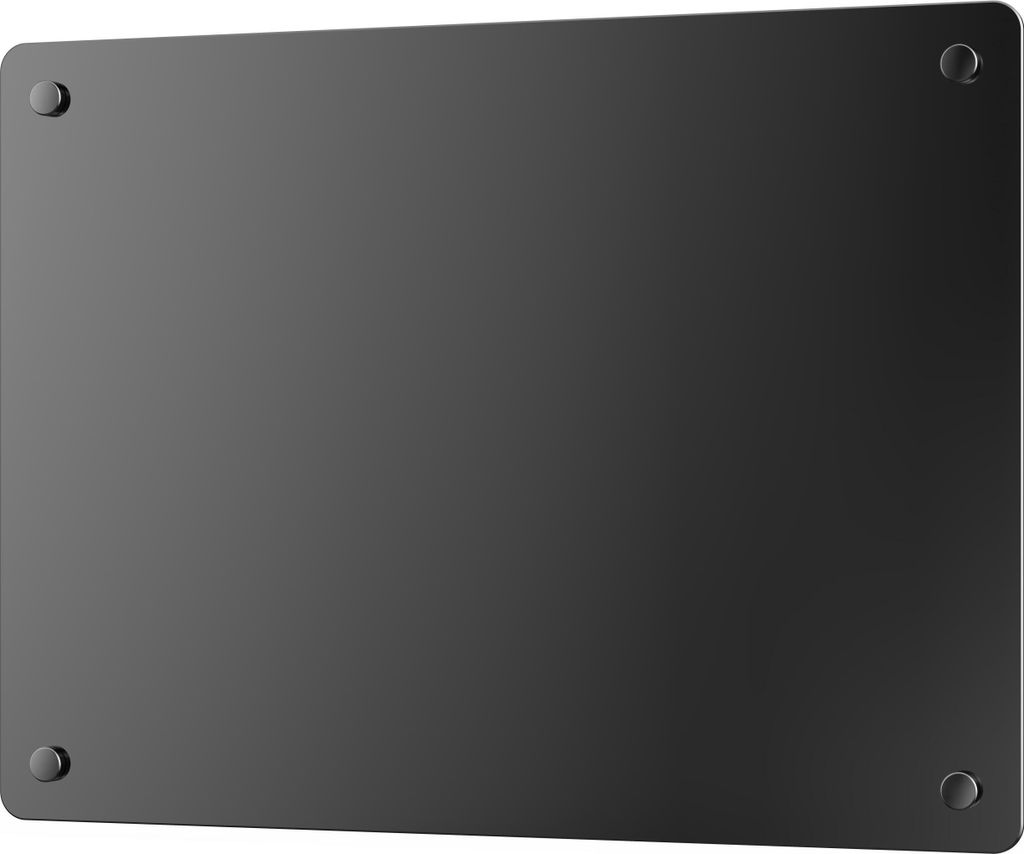 Konvektor 1000W Schwarz aus gehärtetem Glas, IP24, WIFI, ultraleise, 24h-Wochenprogramm