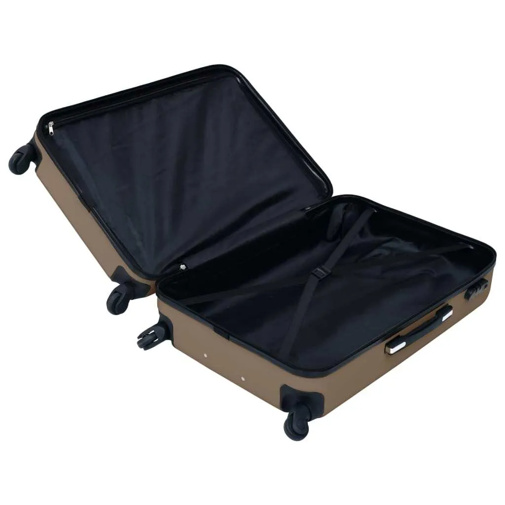 Valise rigide brune ABS : protégez vos bagages des chocs et du vol