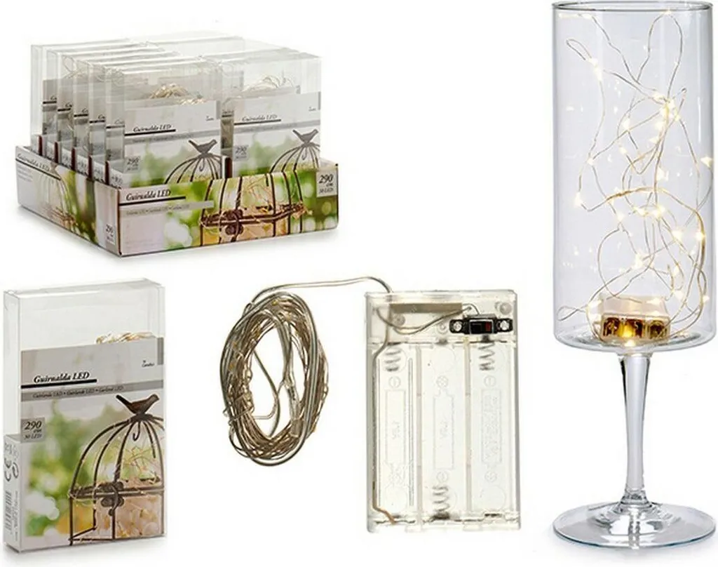 Arreda con la Luce LED Trasparente 8x2x12 cm - Gift Decor Home