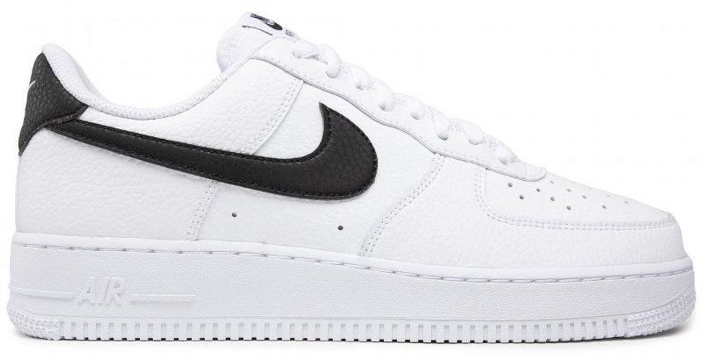Nike Air Force 1 Low '07 White Black Pebbled Leather - EU: Zdjęcie produktu 
