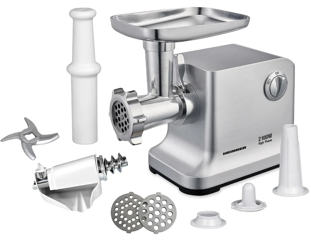 Hachoir à viande Heinner MG-2100SS 2100W avec kit saucisses et tomates