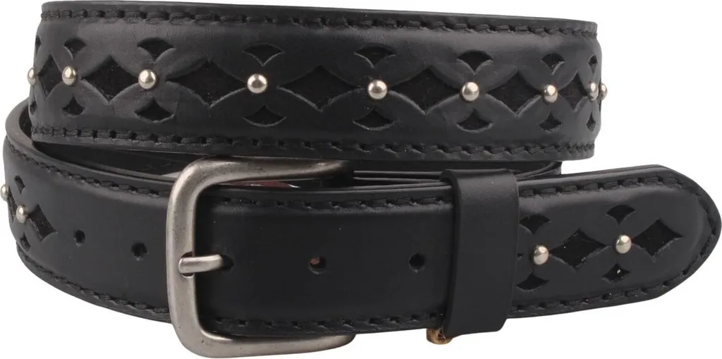 Ceinture en cuir véritable noir pour homme ajustée au millimètre