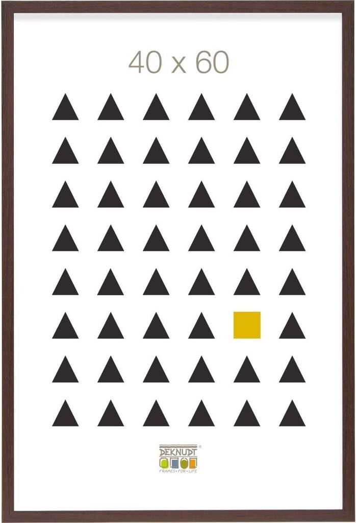 Deknudt S44C, Holzfotorahmen aus MDF, dunkelbraun, 40x60 cm Produktbild 