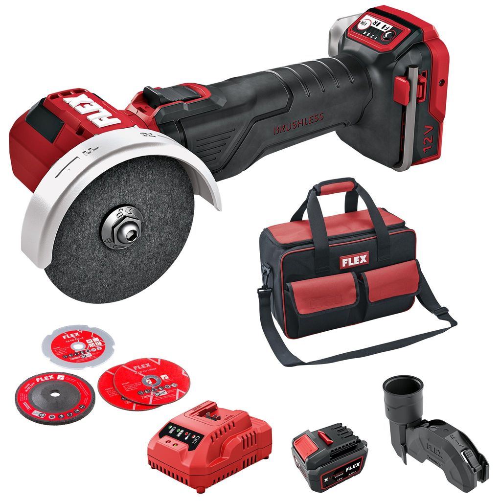 Flex Akku Winkelschleifer LBE 76 12-EC Set (mit Akku und Produktbild 