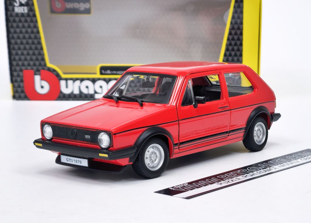 Volkswagen Golf Mk1 GTI (1979) - Rot Bburago 1:24 Produktbild 