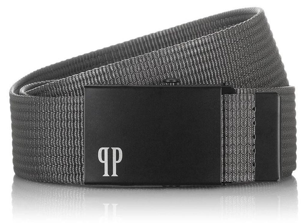 Herrengürtel 115 cm für Jeans grau Paolo Peruzzi Gurtband mit Clipschnalle PW-21-115