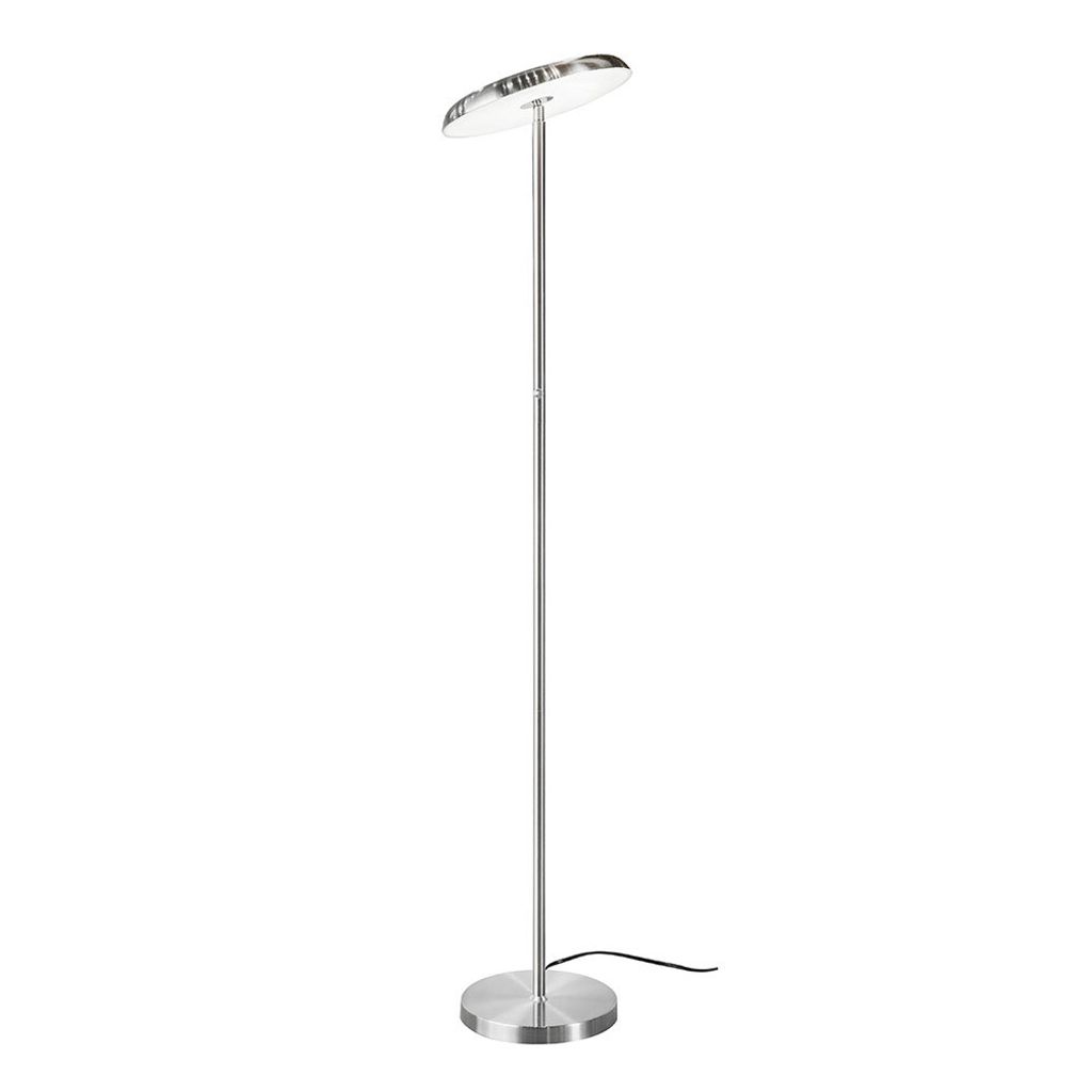 LED Stehlampe, Touchfunktion dimmbar, silber, H 140 cm