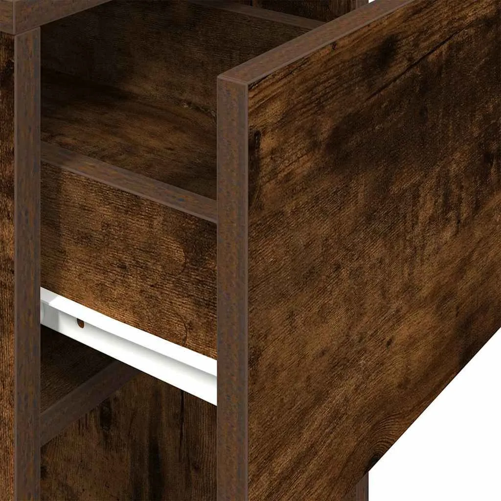 Mobiletto PC Rovere Fumé 30x44x74 cm: Stile e Organizzazione Ufficio - 8