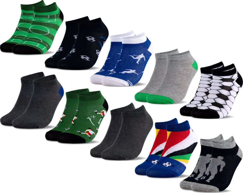 Occulto Kinder Sneaker Socken Motive 10er Pack (Modell: Motivo)