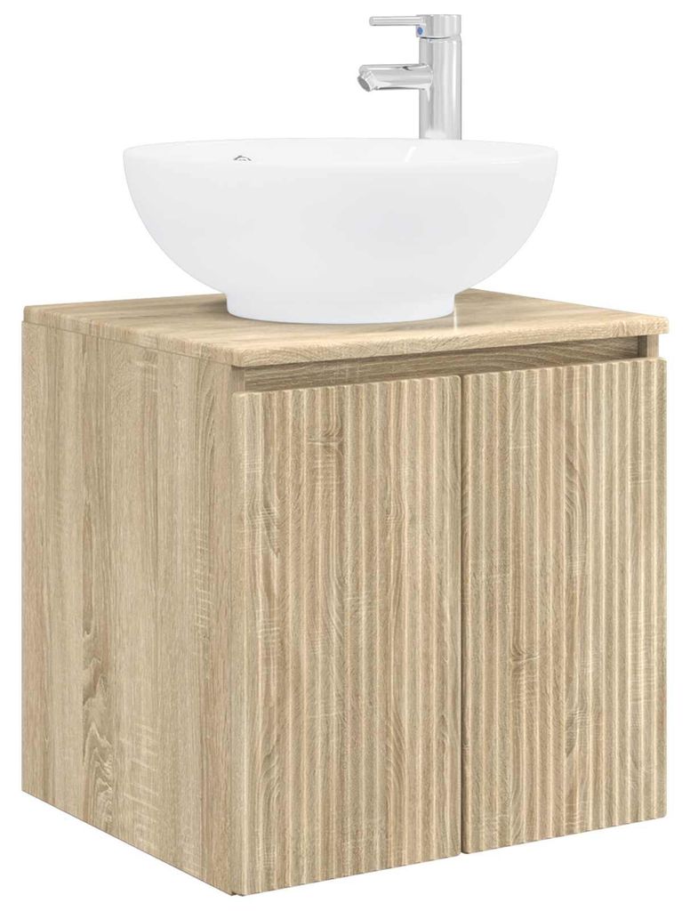 vidaXL Wandmontierte Waschtisch Sonoma-Eiche 49,5 x 44,5 x 65 cm