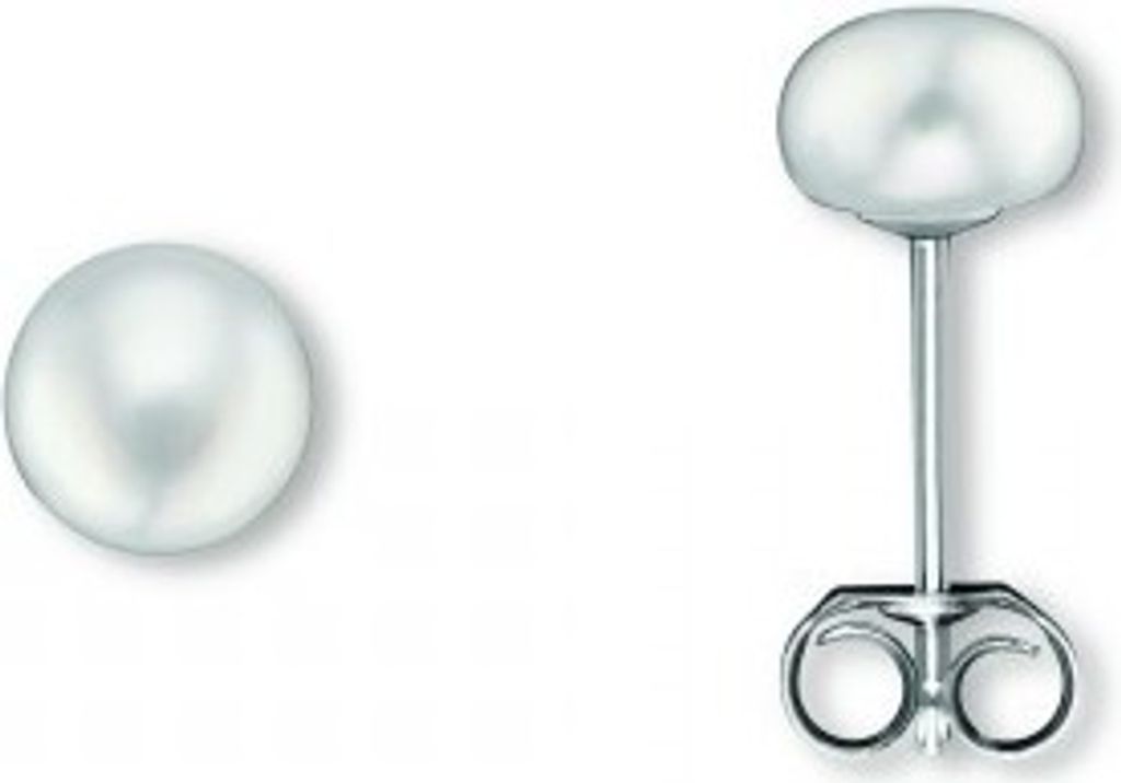 Ohrstecker Süßwasser-Zuchtperle 925/- Silber rhodiniert 6,0 Produktbild 