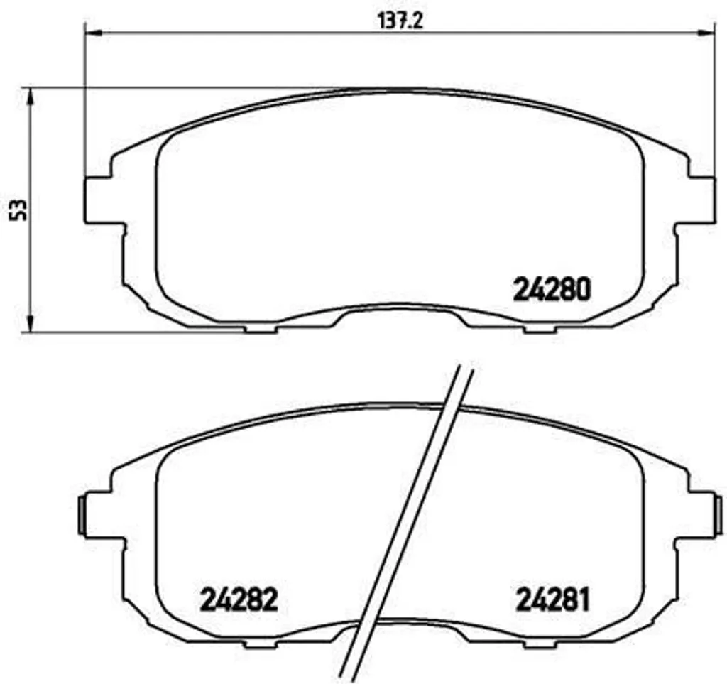 Plaquettes de frein Brembo P 23 126 pour Sedici OE 41060AU091 Fiables