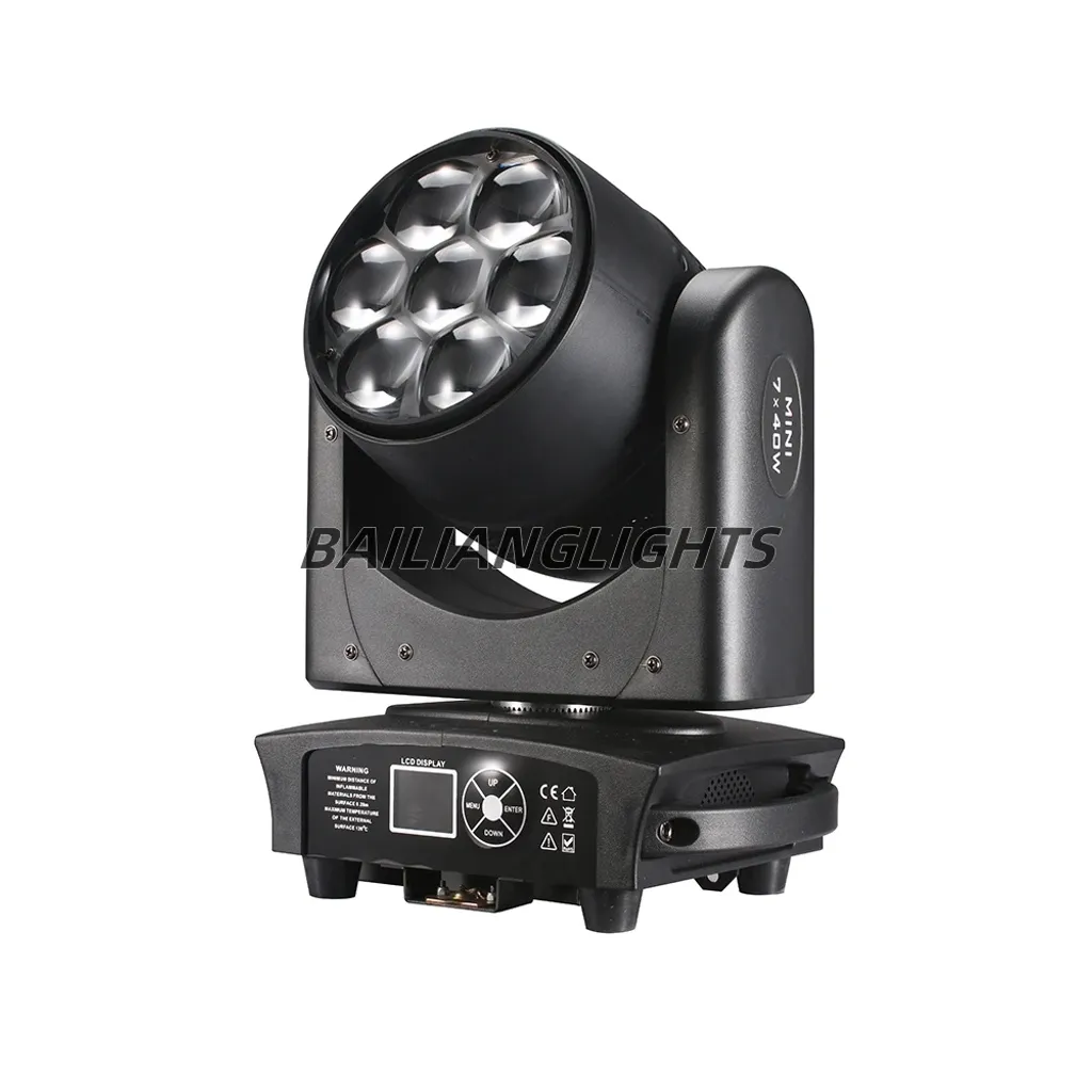 Lyre Asservie RGBW 4in1 Mélange de Couleurs Fluide et 15 Canaux DMX512