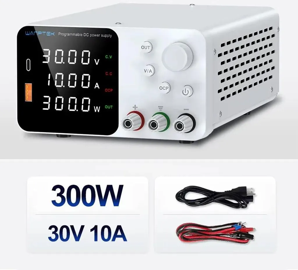 Source d'alimentation stabilisée variable 30V 10A pour électronique - 2