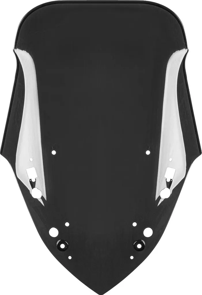 Déflecteur de vent pour moto en PC noir pour réduire la fatigue du pilote