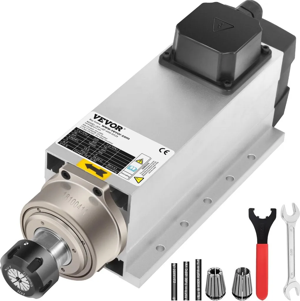 Moteur broche CNC 4kW ER25 220V : finissez vos usinages sans chauffe