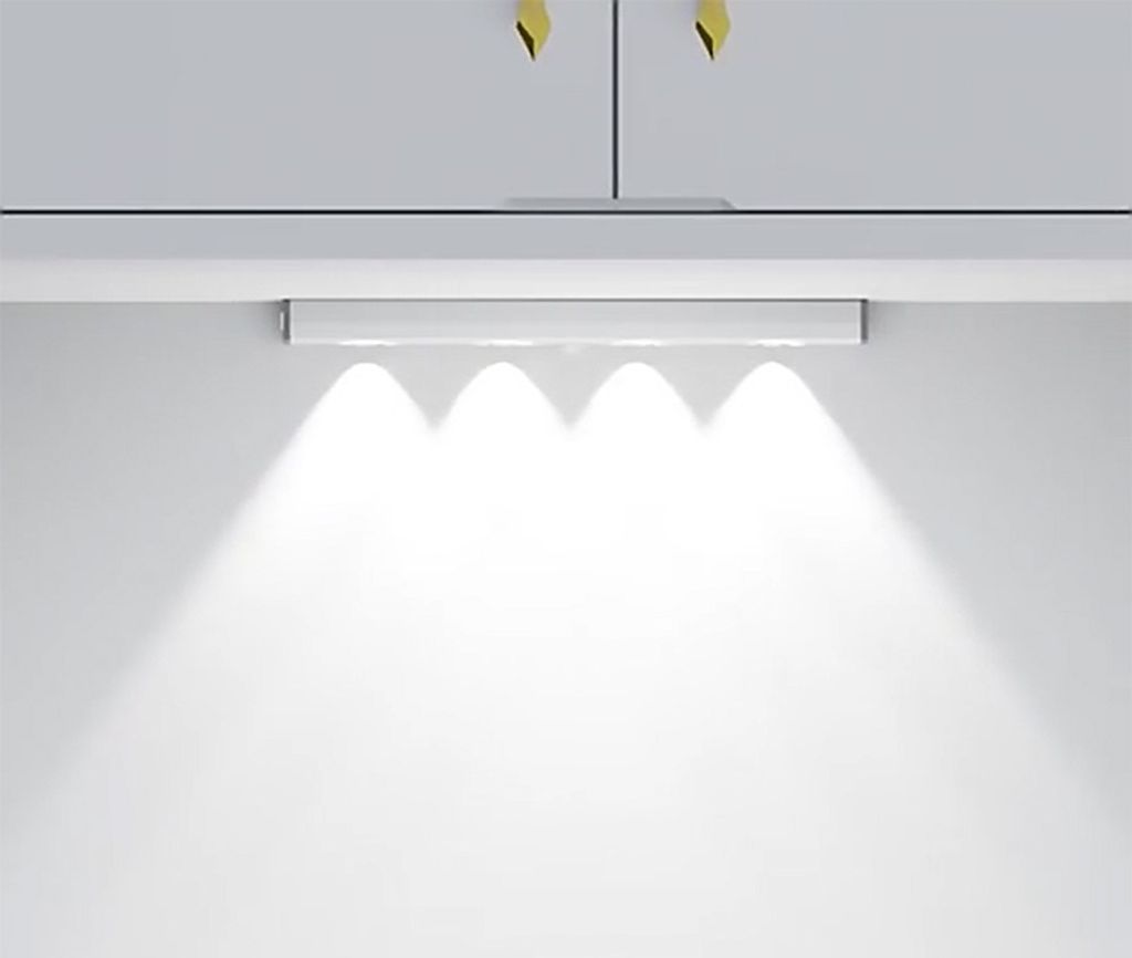 Luce LED Sottopensile Homefire Con Sensore Di Movimento: Ricaricabile USB, 3 Colori E Luminosità Regolabile (30cm, 1500mAh) Per Cucina, Armadio, Corridoio - 4