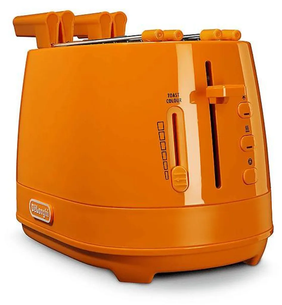 Grille-pain De'Longhi CTLAP2203.O Orange : finis les toasts brûlés !