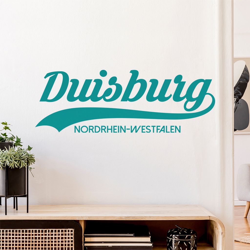 Duisburg Nordrhein-Westfalen Wandtattoo Wandaufkleber Wall Sticker - Dekoration, Küche, Wohnzimmer, Schlafzimmer, Badezimmer