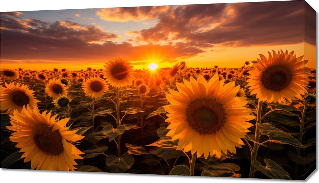 Bild 70x40cm Goldene Stunde