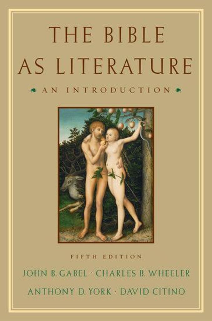 The Bible As Literature