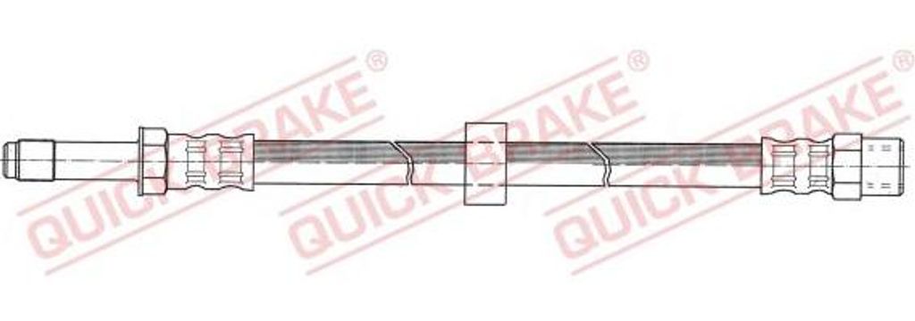 QUICK BRAKE 32.107 Bremsschlauch OE 1L0611701 kompatibel mit Toledo