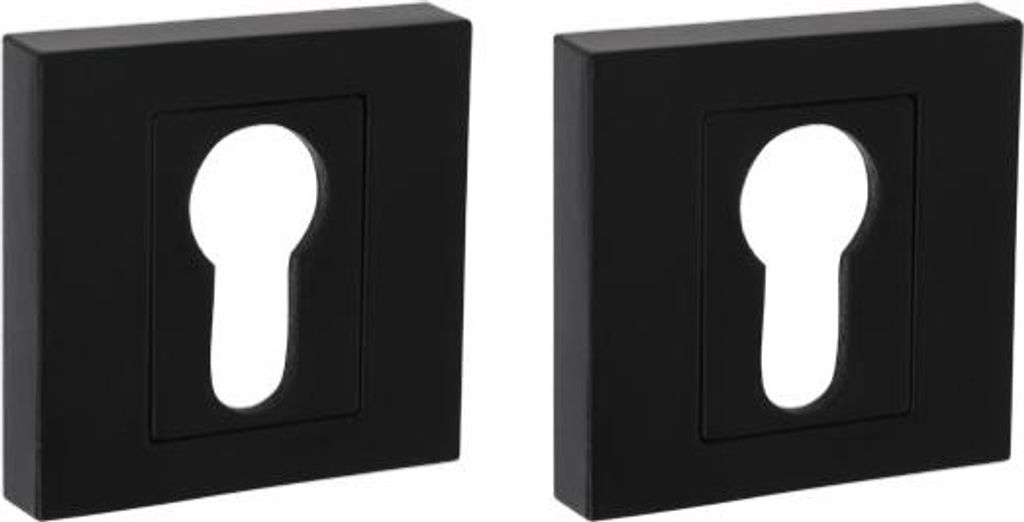 B-Harko WB Vierkantscheibe, schwarz für Nigra Türdrücker