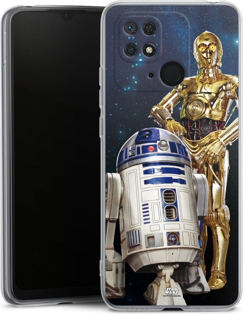 DeinDesign Handyhülle für Xiaomi Redmi 10C Silikon Hülle Case Smartphone Schutzhülle Star Wars Weltall R2D2