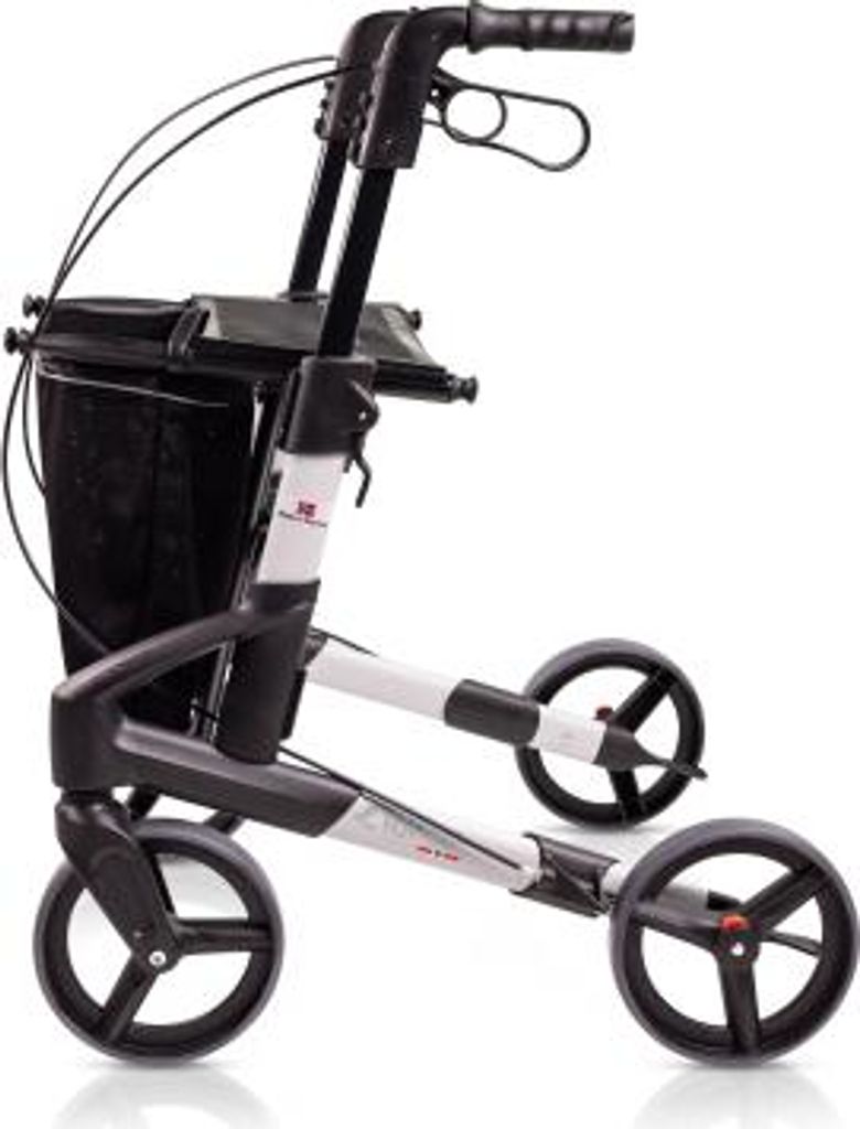 Rollator Troja Original Black Series M>>>>Farbe: polarsilber