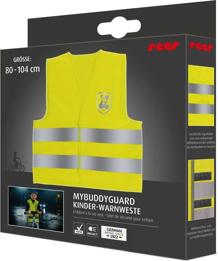 SEE ME Kinder Warnweste - Reflektierend Mit Paisley & Leopard Design Für Mehr Sichtbarkeit