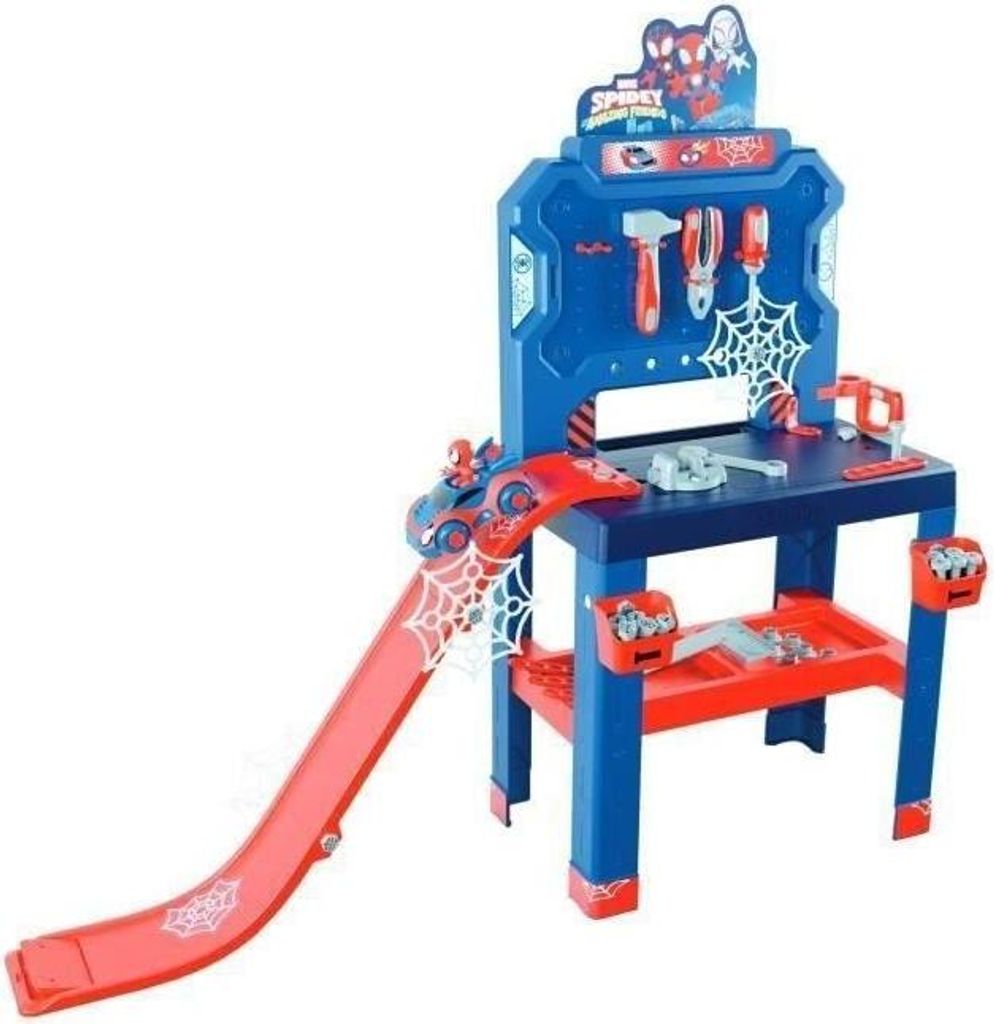Spidey Werkbank Spielzeug, Smoby Bricolo Center, 90+ Zubehörteile, Ab 3 Jahren