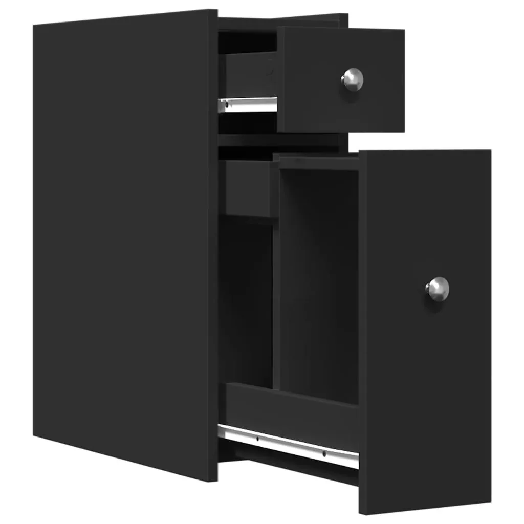 OFFERTA SYFAX™: Armadietto Bagno Stretto Nero Salvaspazio a Prezzo Shock - 6