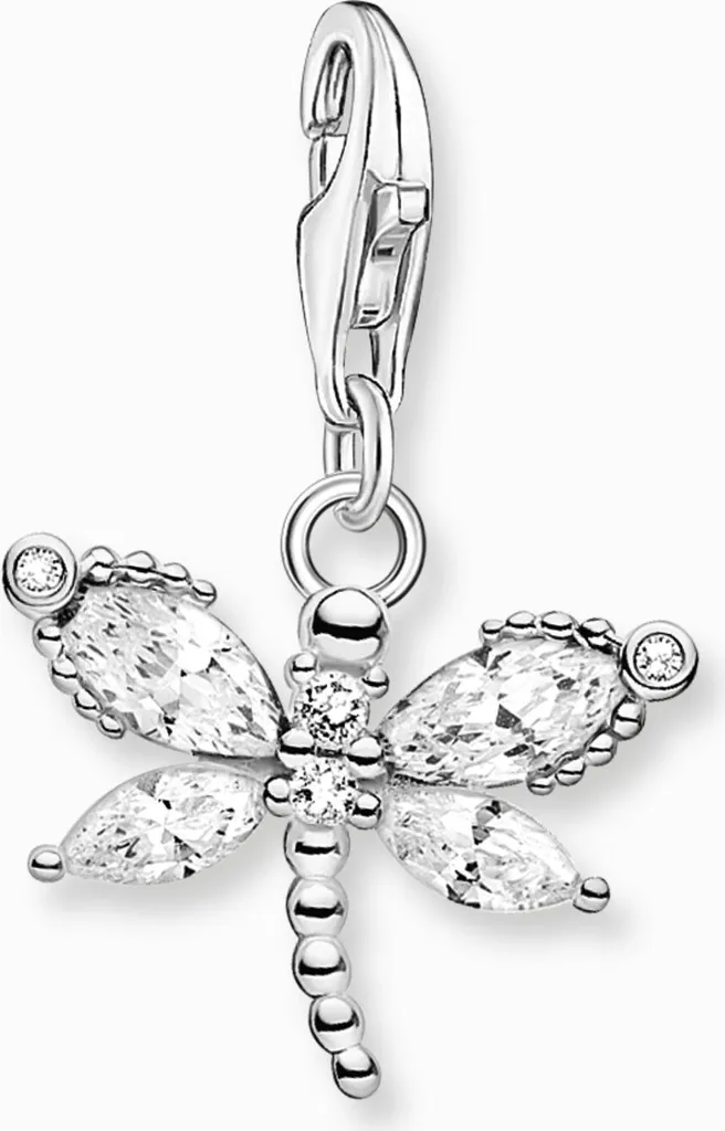 Ciondolo Libellula in Argento 925 Vintage | Pendente Donna Art Nouveau