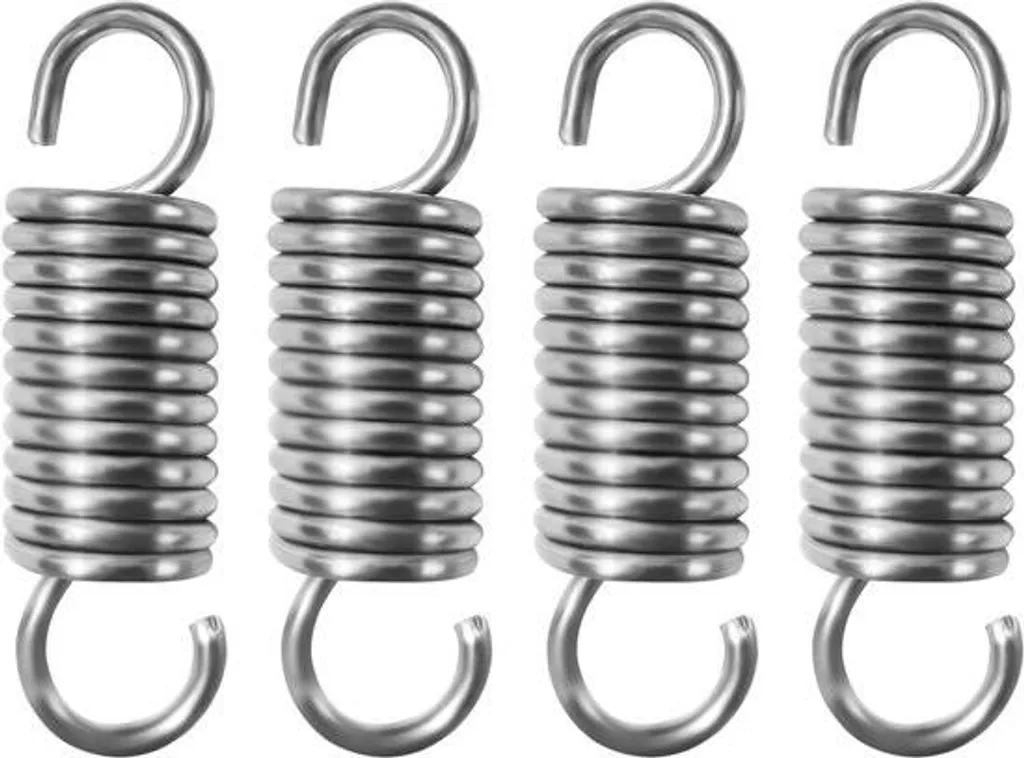 Ressort de traction 50 mm pour mécanismes de porte et volet - Lot de 4 Inox