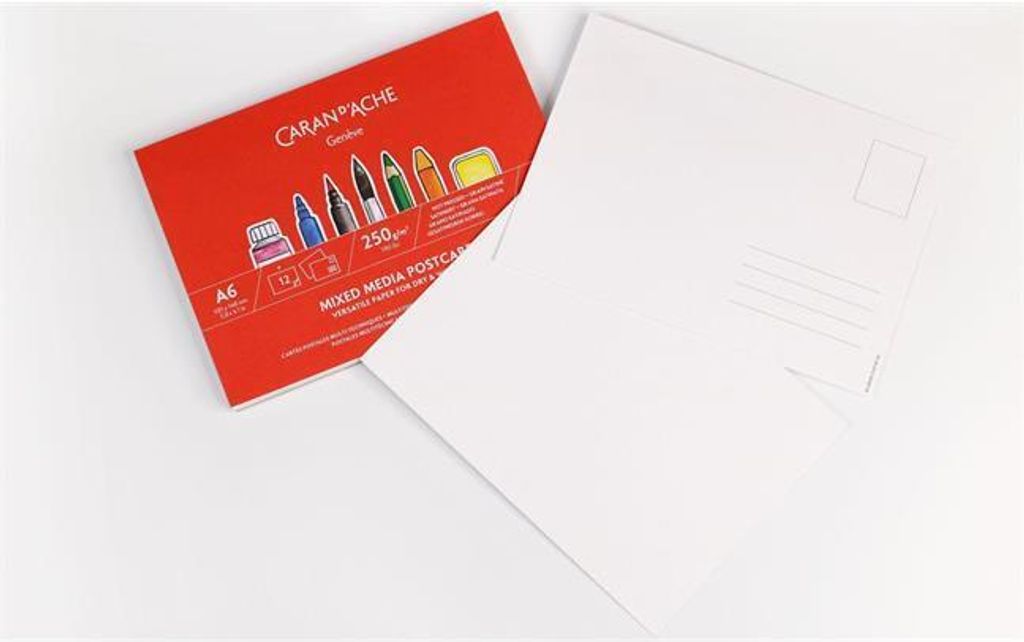 Skizzenbuch "Gemischte Medien", A6, Postkarte, CARAN D'ACHE