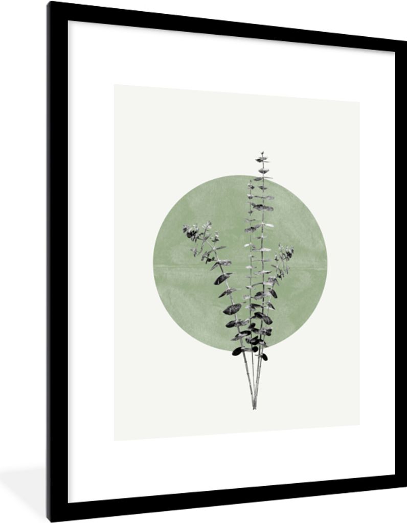 MuchoWow® Gerahmtes Poster Grün - Pflanzen - Natur - Produktbild 